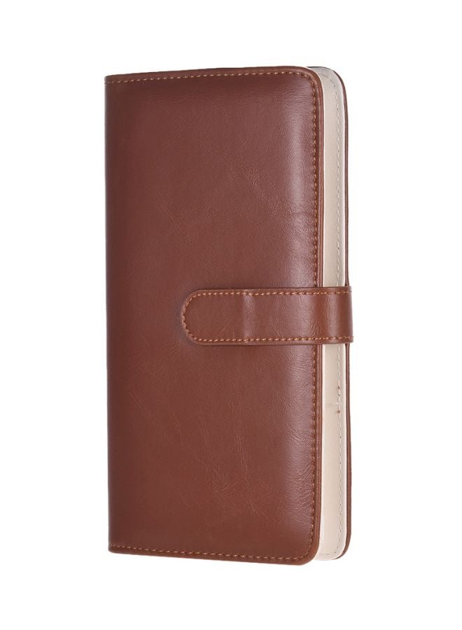 80-Pocket Photo Album Brown 19.8x11.2x2.7cm - Image 4