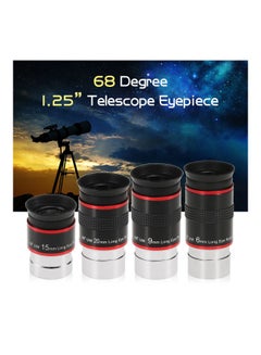 Generic Wide Angle Planetary Telescope Lens Black/Silver/Red  - Image 5