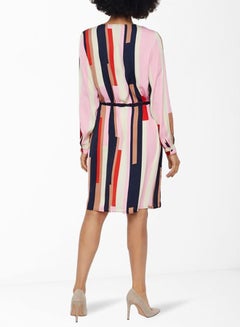 VERO MODA Striped Shirt Dress Prism Pink  - Image 2