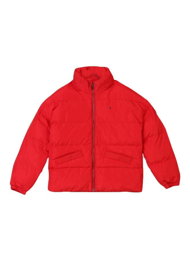 TOMMY HILFIGER - Long Sleeves Essential Padded Jacket 606 Red - Image 1