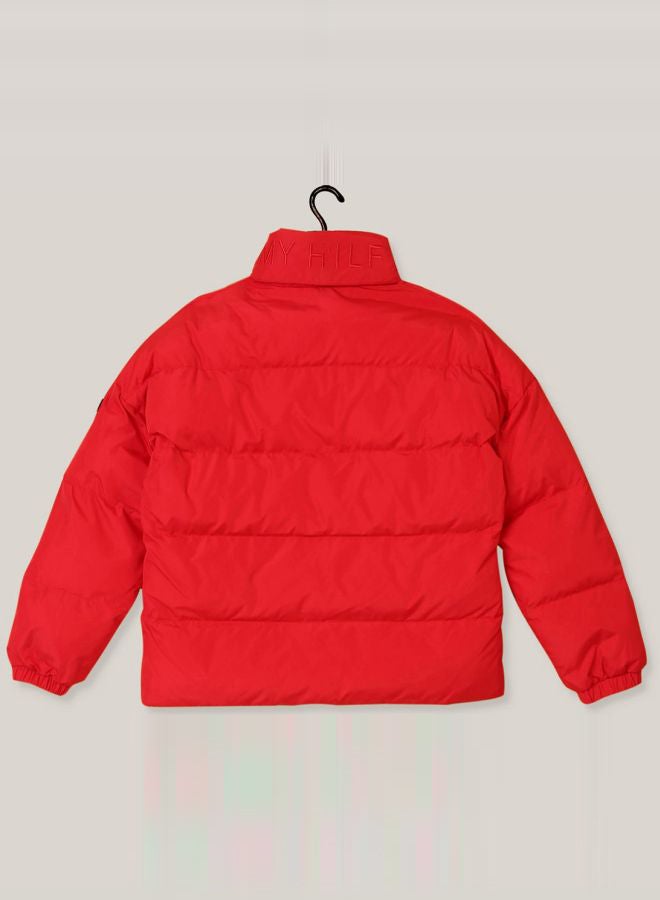 TOMMY HILFIGER - Long Sleeves Essential Padded Jacket 606 Red - Image 1