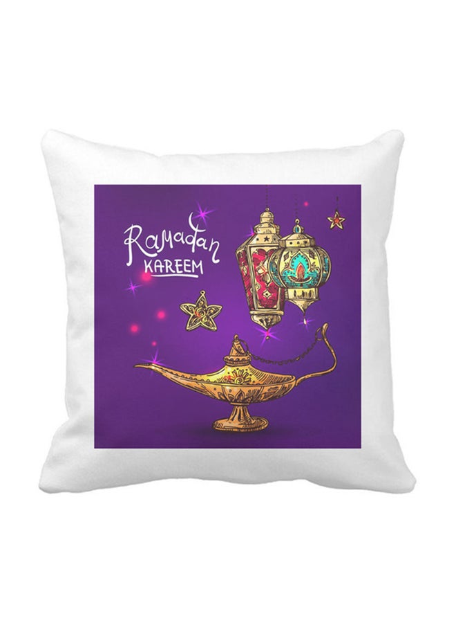 Ramadan Design Pillow White 40x40cm - Image 1