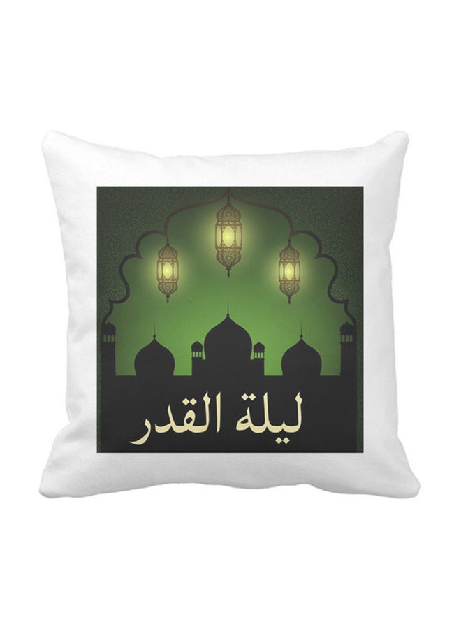 وسادة بتصميم صورة رمضانية مميزة أبيض 40x40سم - Image 1