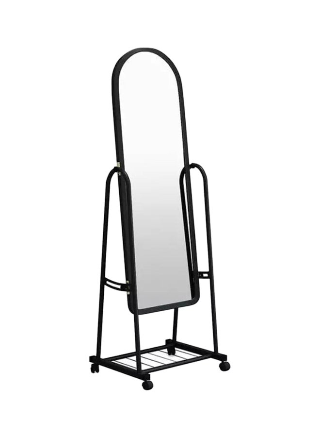 Standing Mirror With Holder And Castor Black 123x45x66cm - v1590997698/N38242638A_1