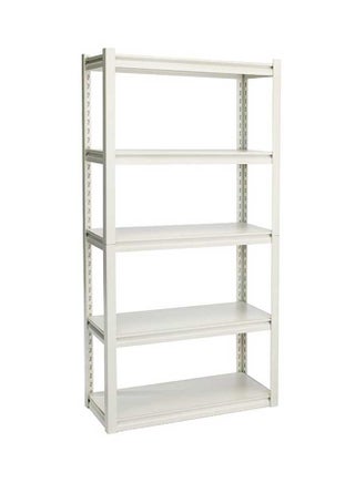 5-Tier Storage Shelves, Industrial Strength Steel, Boltless Assembly, Adjustable Shelving Units, Hold Upto 227 Kg, Shed Warehouse Basement, Garage, White, Size: 76W X 30.5D X 152H Cm- 329001 White 30x12x60inch - v1590999542/N11003146A_1