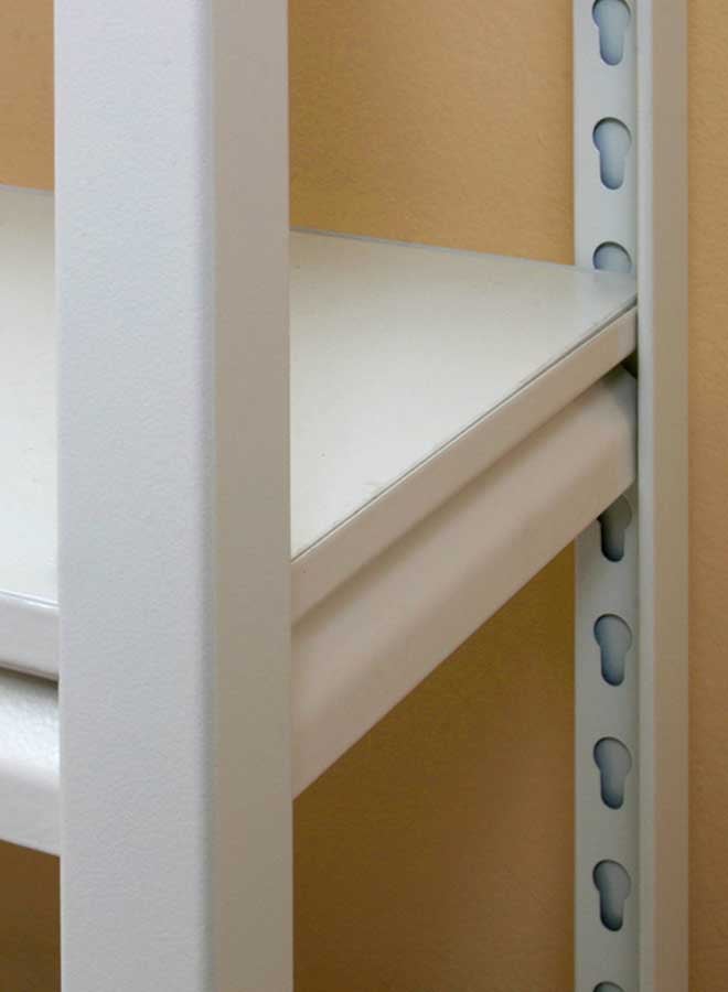 Tactix - 5-Tier Storage Shelves, Industrial Strength Steel, Boltless Assembly, Adjustable Shelving Units, Hold Upto 227 Kg, Shed Warehouse Basement, Garage, White, Size: 76W X 30.5D X 152H Cm- 329001 White 30x12x60inch - Image 1