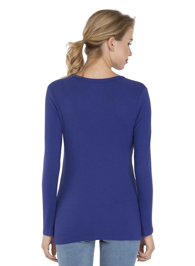 JOCKEY - Three Fourth Sleeve T-Shirt Indigo Crush - Image 1