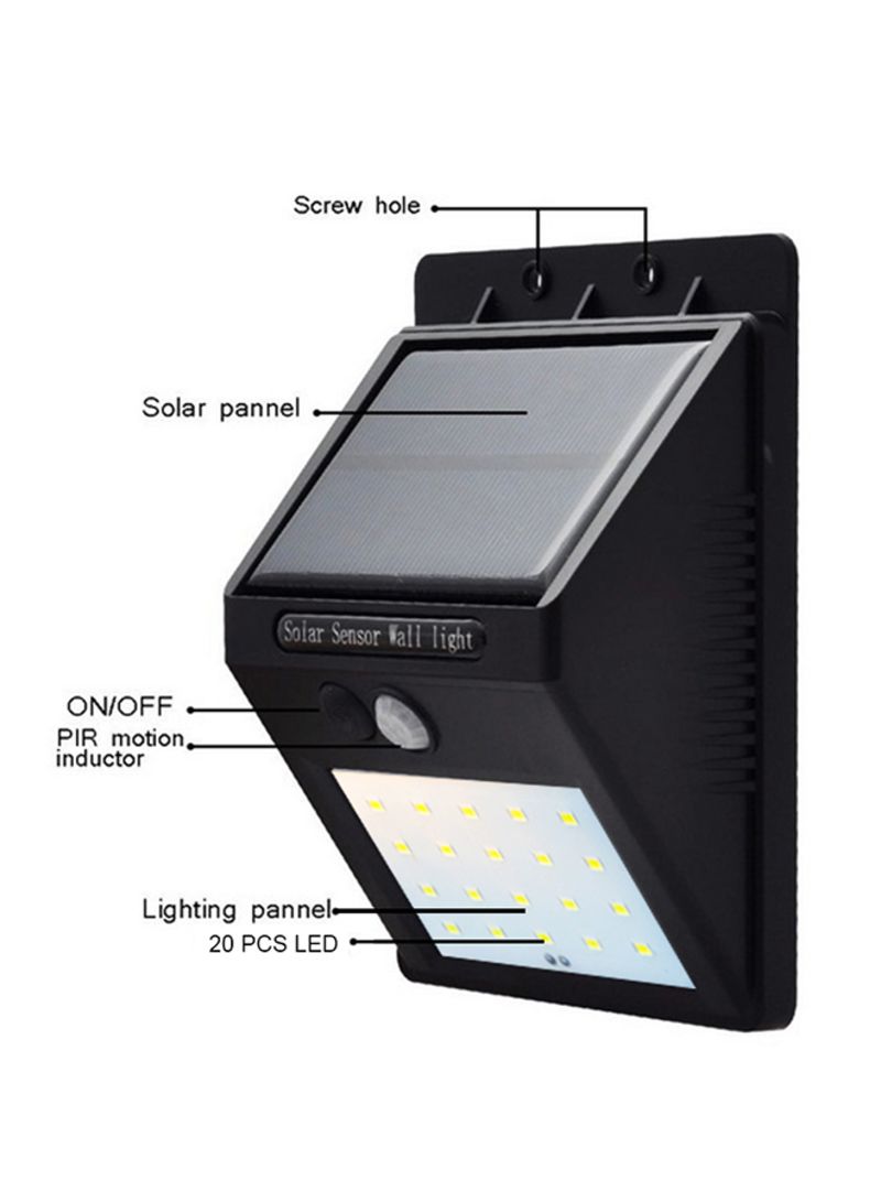 Generic - 20 LED Motion Sensor Solar Light Black - Image 1