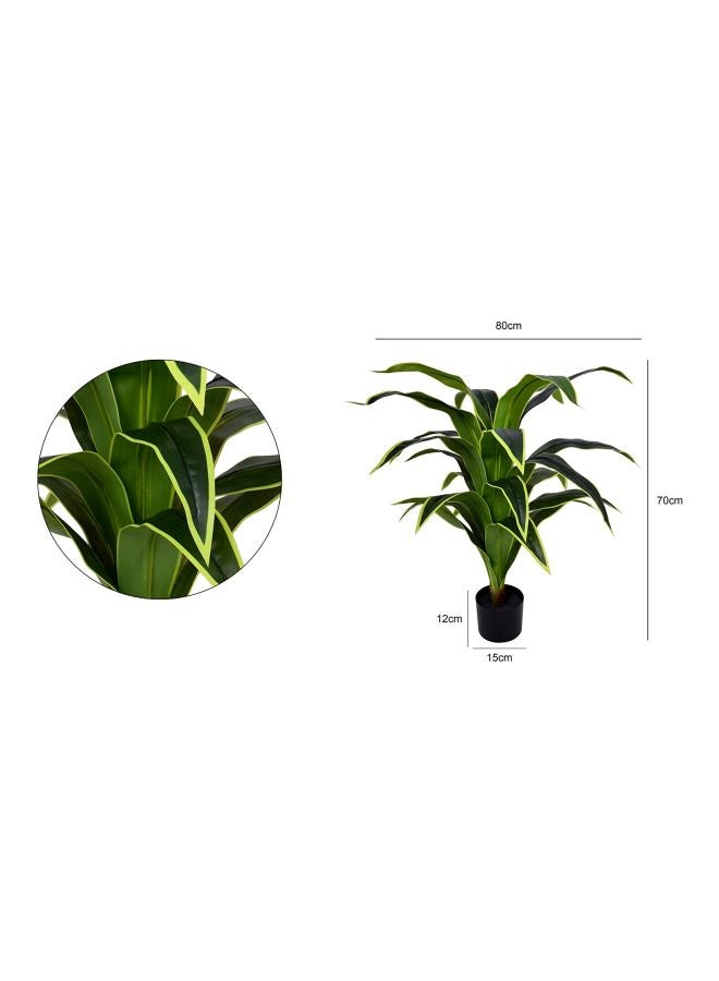 ياتاي نبات أيدع أريجي الصناعي مع أصيص أخضر/أسود 80x70سم - Image 2