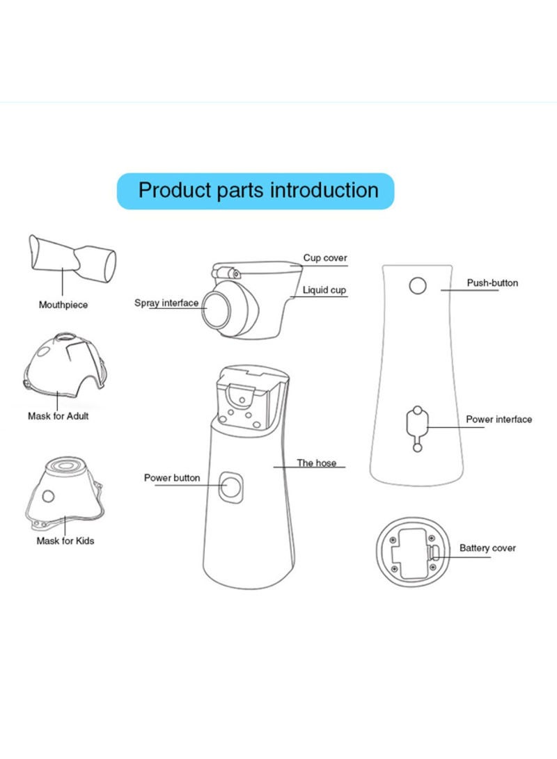 Generic Portable Handheld Inhaler Nebulizer  - Image 3
