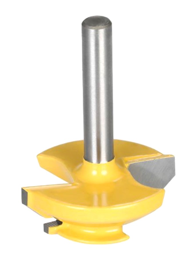 Small Lock Miter Router Bit Yellow/Grey/Silver  - Image 2