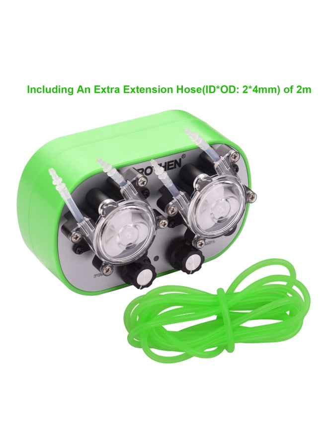 Generic - 3-Piece Peristaltic Liquid Dosing Pump Set Green/Black/Clear 13.2x8.1x5.2cm - Image 1