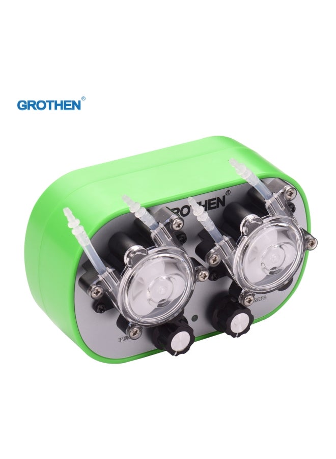 Generic - 3-Piece Peristaltic Liquid Dosing Pump Set Green/Black/Clear 13.2x8.1x5.2cm - Image 1