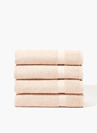 4-Piece Bath Towel Set, 100% Cotton Terry, Quick Dry, Fade Resistant, for Everyday Use, 400 GSM Natural Natural 67 x 137cm - v1591018758/N32303542A_1