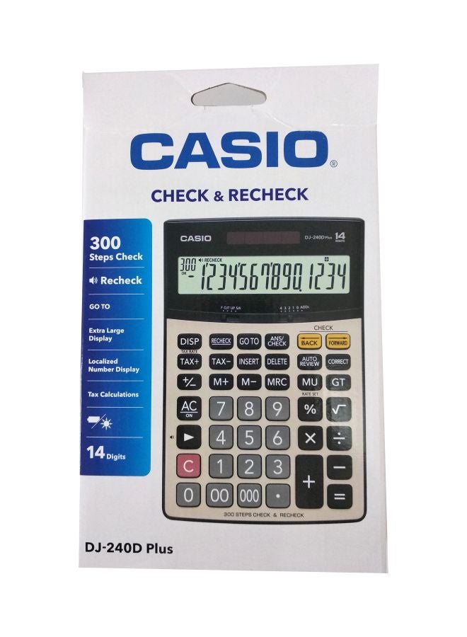 CASIO Check And Recheck Calculator Grey/Black - Image 2