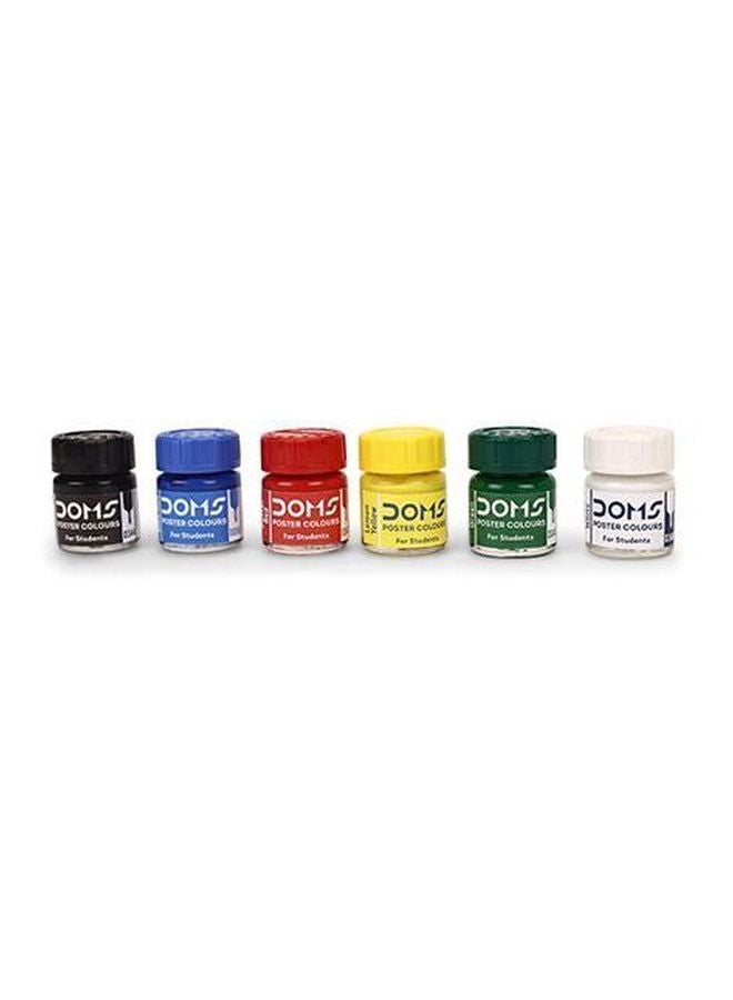 6 Piece Poster Colour With Paint Agitator Multicolour