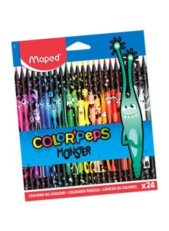 24-Piece Colour Peps Monster Pencil Set Multicolour - v1591019016/N38437218A_1