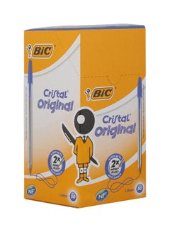 Bic 50-Piece Cristal Original Ballpoint Pen Blue  - Image 3