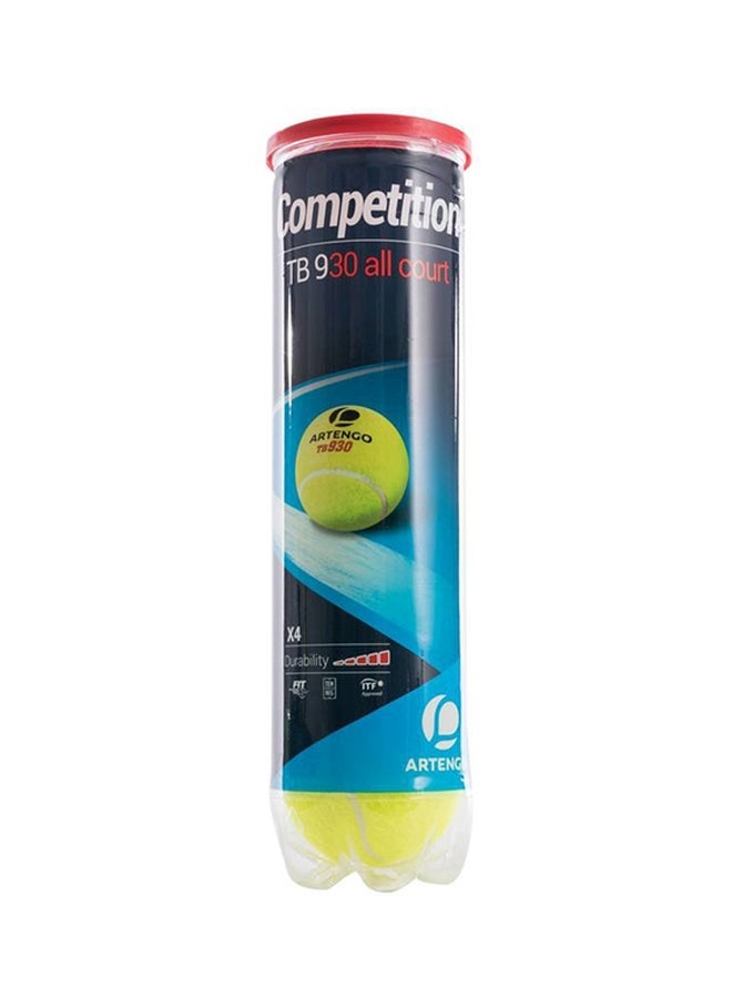 ARTENGO 4-Piece Tennis Ball Set One Size  - Image 1