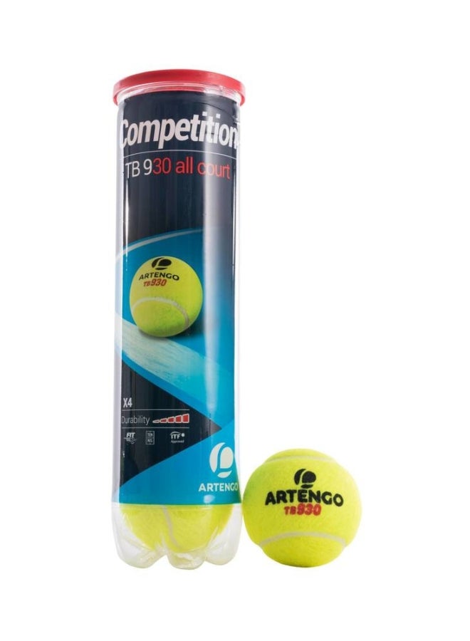 ARTENGO 4-Piece Tennis Ball Set One Size  - Image 2