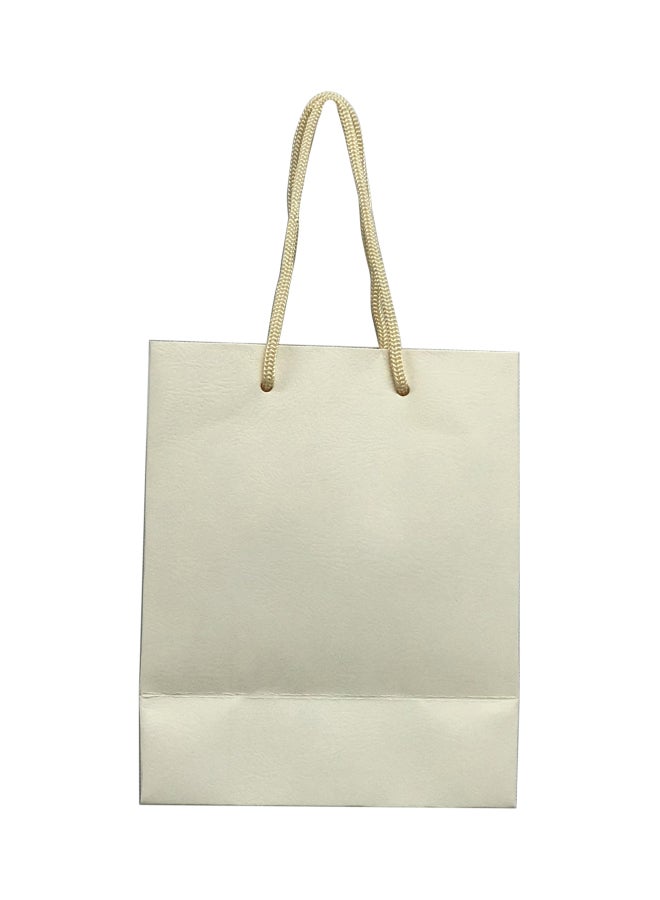 مجموعة أكياس هدايا ورقية من 12 قطعة بيج