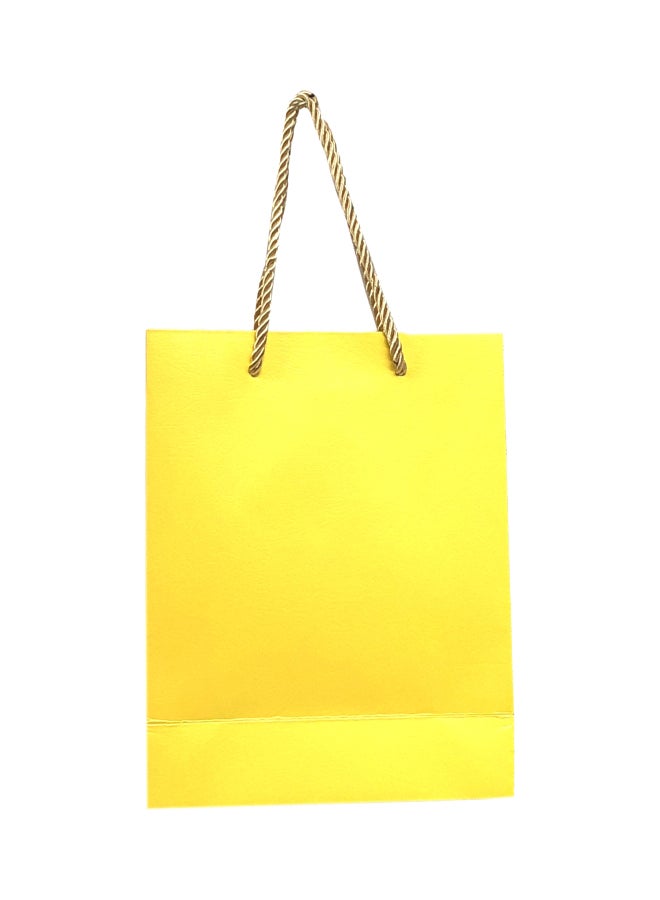 أكياس هدايا ورقية من 12 قطعة أصفر