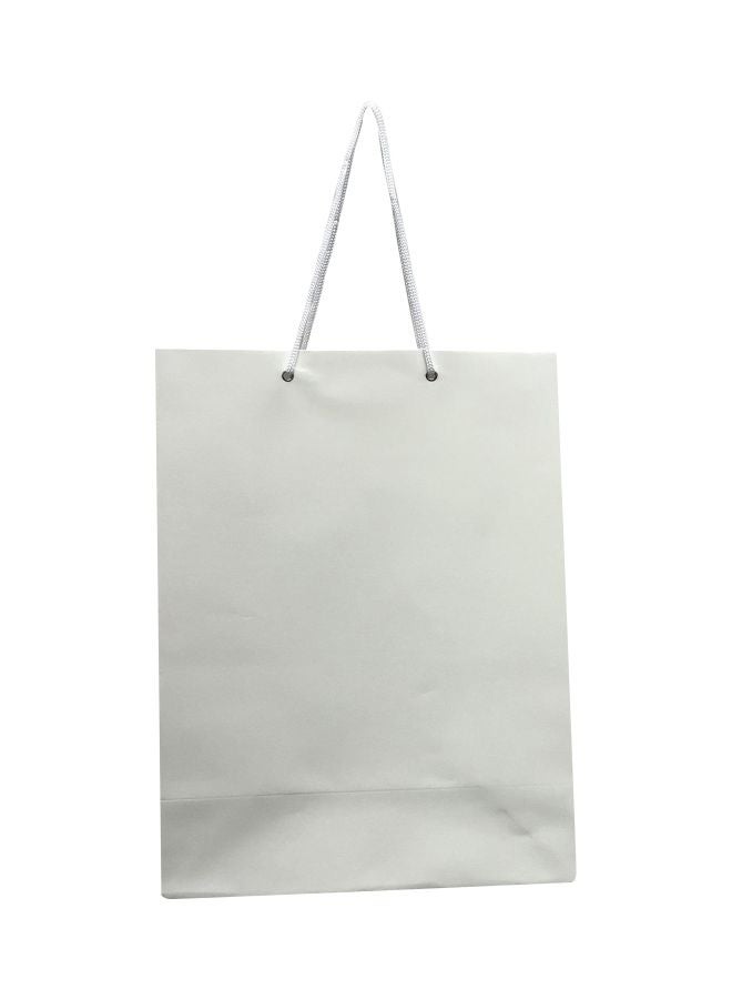 12-Piece Paper Gift Bag Set White