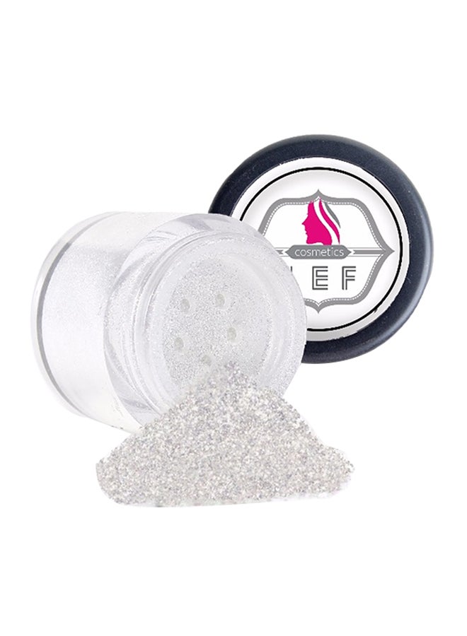LEF Long Lasting Eye Shadow Glitter Powder Silver 02 - Image 1