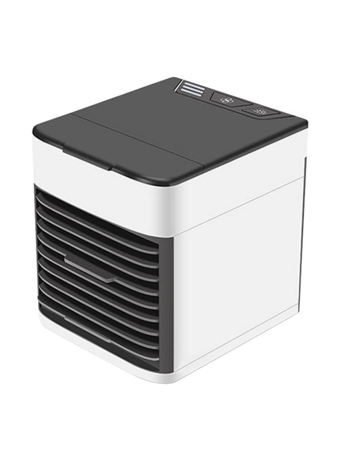Generic Portable Air Cooler Fan With LED Light White/Black 16.5x17x14.5cm  - Image 1