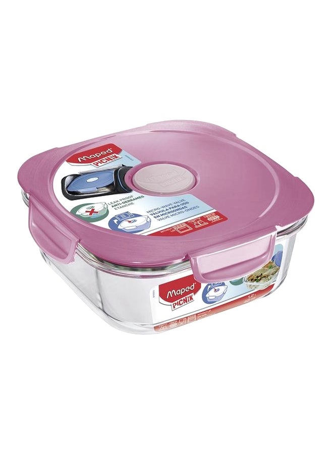 Maped Picnik Lunch Box Tender Rose/Clear 1.2Liters - Image 1
