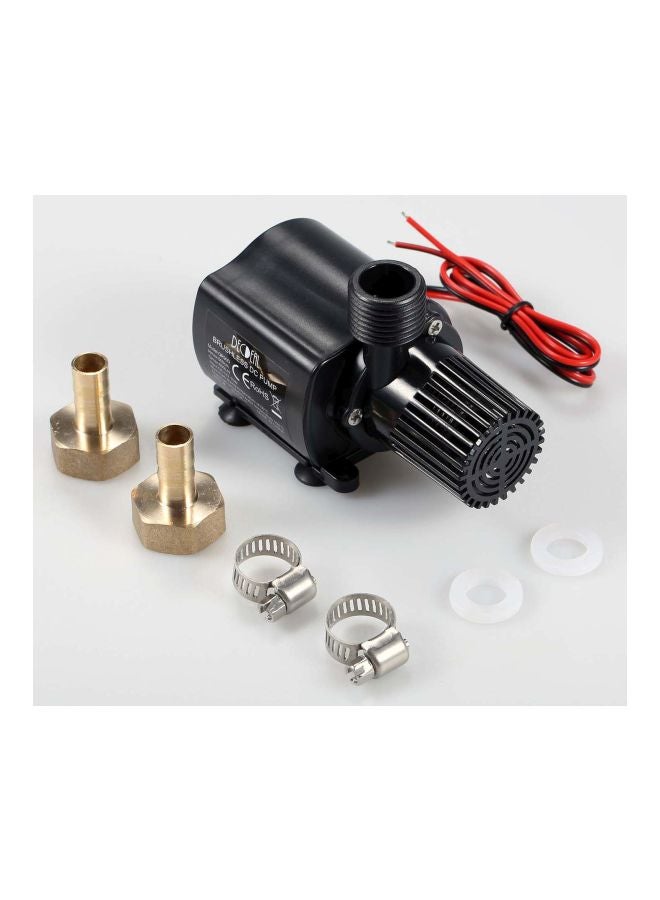 Decdeal Brushless DC Water Pump Black/Gold 3.74x2.75x2.04inch  - Image 2