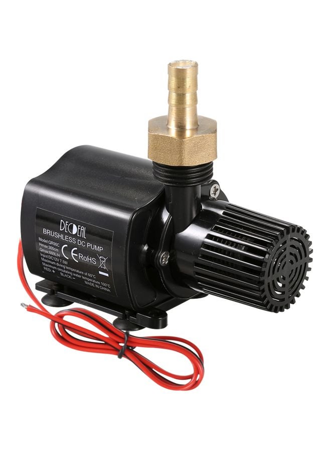 Decdeal - Brushless DC Water Pump With Connector Strainer Black/Gold 3.74x2.75x2.04inch - Image 1