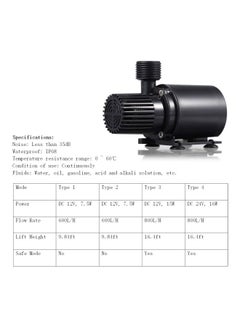 Decdeal Brushless DC Water Pump With Strainer Connector Black 3.74x2.75x2.4inch  - Image 3