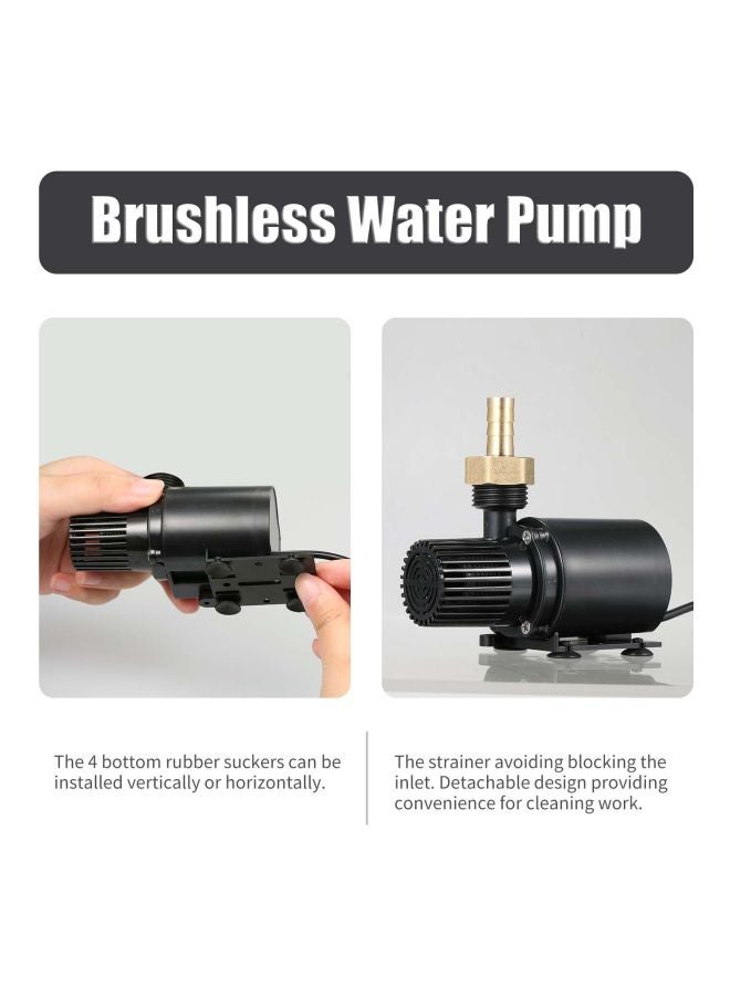 Decdeal Brushless DC Water Pump Black/Gold/Silver 10x5.5x7cm  - Image 3