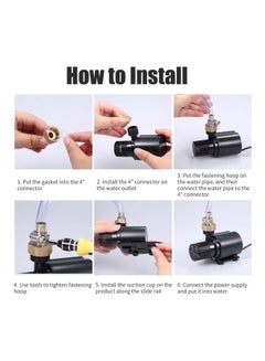Decdeal Brushless DC Water Pump Black/Gold/Silver 10x5.5x7centimeter  - Image 5