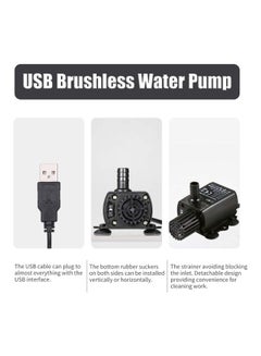 Decdeal Brushless DC Water Pump Set Black 6.5x5.5x6centimeter  - Image 5