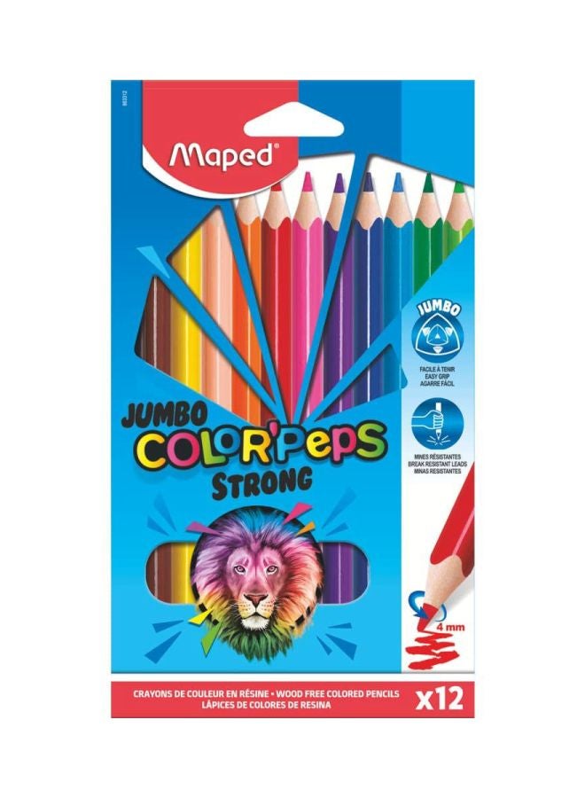 Maped - 12-Piece Color Peps Pencil Set Red/Violet/Blue - Image 1