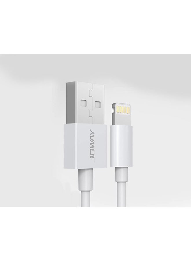 JOWAY - Lightning Data Sync Charging Cable White - Image 1