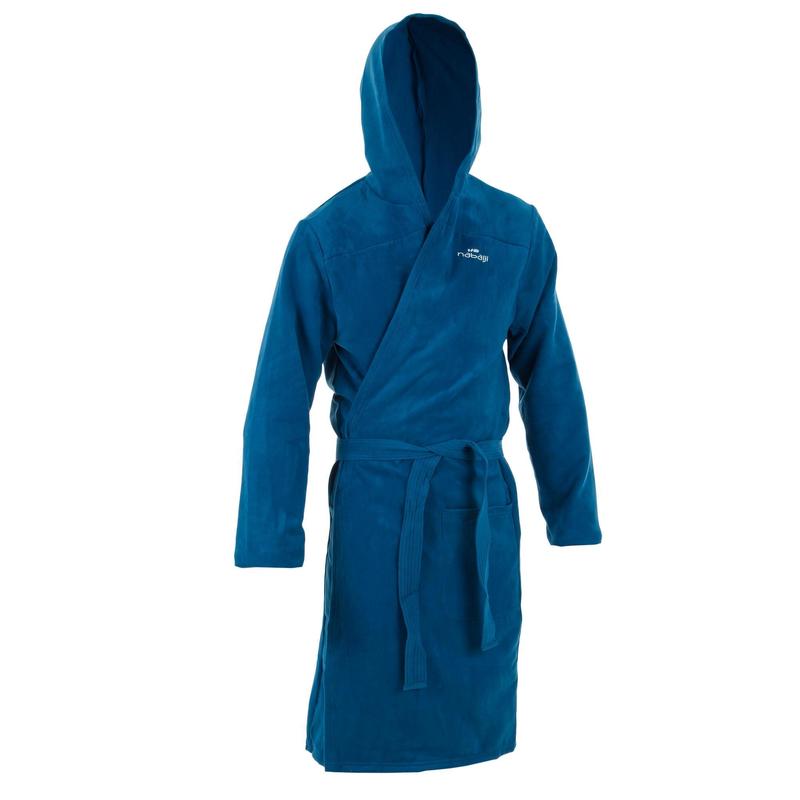 DECATHLON Hooded Waist Tie Robe Blue  - Image 4