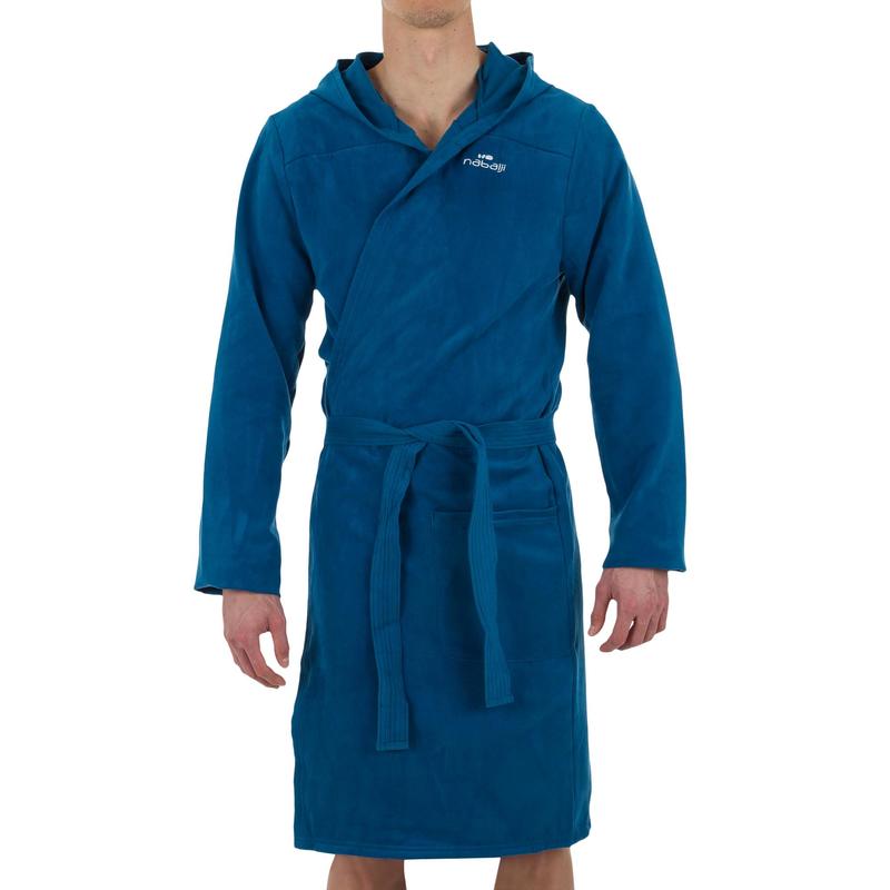 DECATHLON Hooded Waist Tie Robe Blue  - Image 1