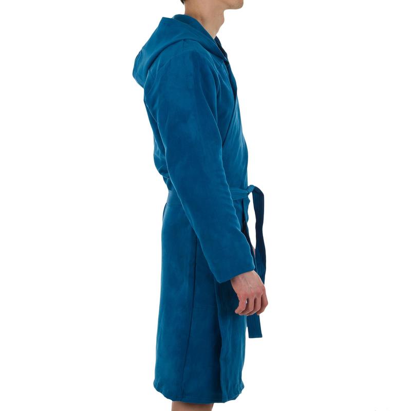 DECATHLON Hooded Waist Tie Robe Blue  - Image 3