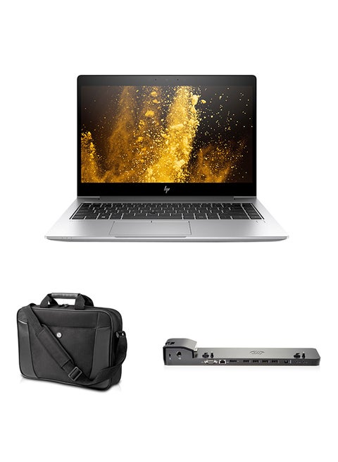 EliteBook 840 G6 Laptop With 14.1-Inch Display, Core i5 Processor/8GB RAM/256GB SSD/Intel UHD Graphics 620 With Bag And Docking Station Silver