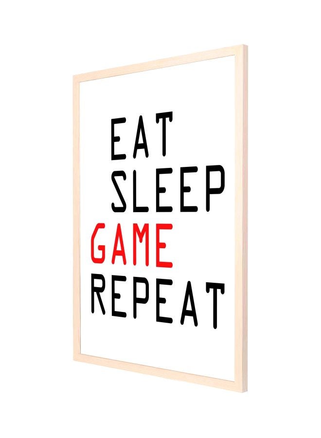 LOWHA Beautiful Quote Wooden Framed Wall Painting White/Black/Red 53x73cm - Image 1