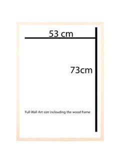 LOWHA Cars On Road During Sunset Framed Wall Painting Blue/Black/Red 53x73cm  - Image 2