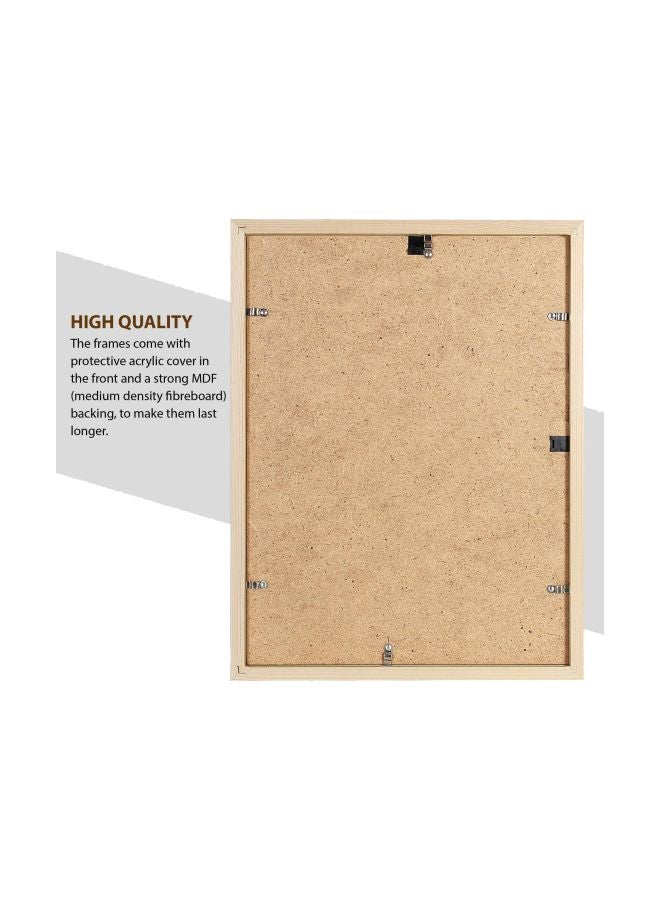 LOWHA Dawn Fog Wooden Framed Wall Painting Peach/Black/Beige 53x73cm  - Image 3