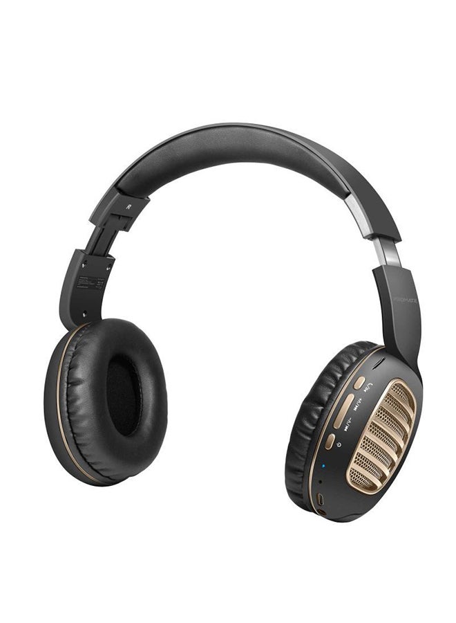 PROMATE - Wireless Bluetooth Headphones Black - Image 1