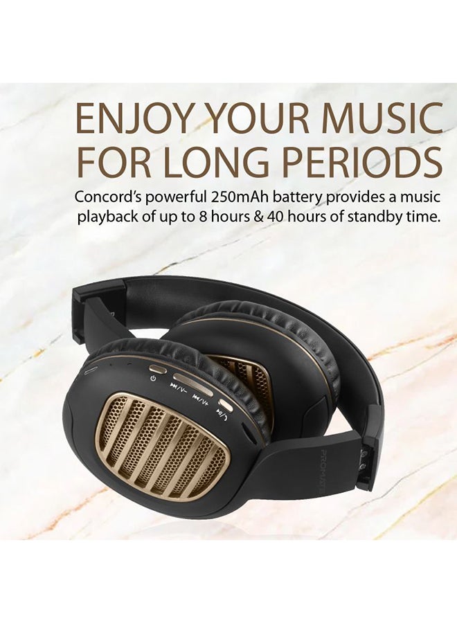 PROMATE - Wireless Bluetooth Headphones Black - Image 1