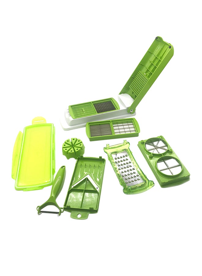 11-Piece Fruit And Vegetable Chopper And Slicer Set White/Green - v1591088533/N14347409A_2