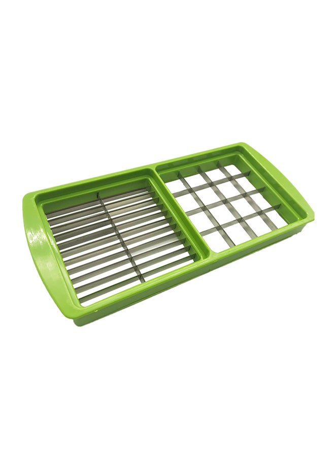 Nicer Dicer 11-Piece Fruit And Vegetable Chopper And Slicer Set White/Green  - Image 5