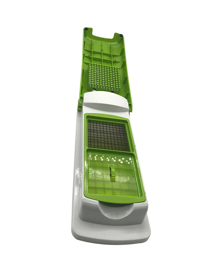 11-Piece Fruit And Vegetable Chopper And Slicer Set White/Green